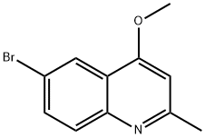 Quinoline, 6-bromo-4-methoxy-2-methyl- Structure