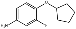 4-(cyclopentyloxy)-3-fluoroaniline 구조식 이미지