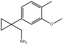 1-(3-Methoxy-4-methylphenyl)cyclopropanemethanamine 구조식 이미지