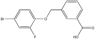 3-(4-bromo-2-fluorophenoxymethyl)benzoic acid 구조식 이미지