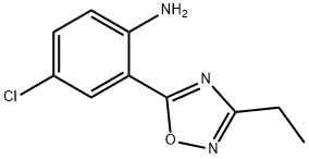 4-chloro-2-(3-ethyl-1,2,4-oxadiazol-5-yl)aniline Structure
