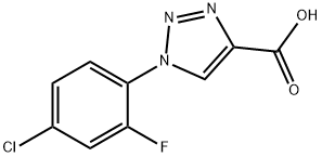 1-(4-chloro-2-fluorophenyl)-1H-1,2,3-triazole-4-carboxylic acid Structure