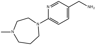 [6-(4-methyl-1,4-diazepan-1-yl)pyridin-3-yl]methanamine Structure
