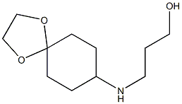 3-{1,4-dioxaspiro[4.5]decan-8-ylamino}propan-1-ol Structure