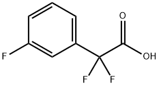 2,2-difluoro-2-(3-fluorophenyl)acetic acid 구조식 이미지