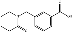 3-[(2-oxopiperidin-1-yl)methyl]benzoic acid 구조식 이미지
