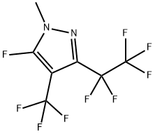 5-Fluoro-1-methyl-3-pentafluoroethyl-4-trifluoromethyl-1H-pyrazole Structure