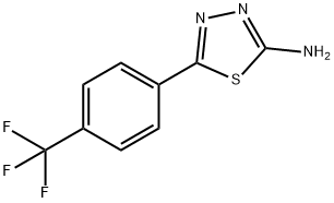 5-[4-(trifluoromethyl)phenyl]-1,3,4-thiadiazol-2-amine 구조식 이미지