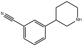 3-piperidin-3-ylbenzonitrile Structure