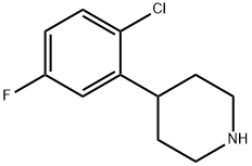 4-(2-chloro-5-fluorophenyl)piperidine Structure