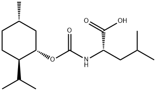 N-[menthyloxycarbonyl]-L-leucine 구조식 이미지
