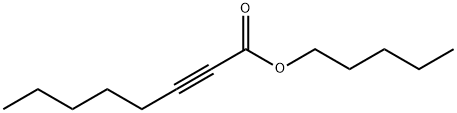 2-Octynoic acid, pentyl ester Structure