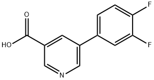 5-(3,4-difluorophenyl)pyridine-3-carboxylic acid Structure