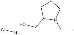 (1-ethyl-2-pyrrolidinyl)methanol hydrochloride 구조식 이미지