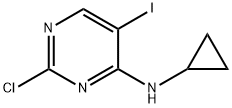 2-chloro-N-cyclopropyl-5-iodopyrimidine-4-amine 구조식 이미지