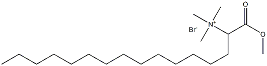 (1-methoxy-1-oxohexadecan-2-yl)trimethylazanium bromide Structure