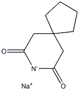 3,3-Tetramethyleneglutarimide sodium salt Structure