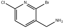 3-Pyridinemethanamine, 2-bromo-6-chloro- Structure