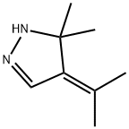 1H-Pyrazole, 4,5-dihydro-5,5-dimethyl-4-(1-methylethylidene)- Structure