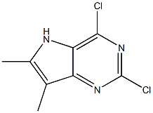 2,4-dichloro-6,7-dimethyl-5H-pyrrolo[3,2-d]pyrimidine Structure