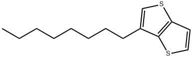 Thieno[3,2-b]thiophene, 3-octyl- 구조식 이미지