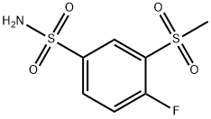 4-fluoro-3-methanesulfonylbenzene-1-sulfonamide Structure