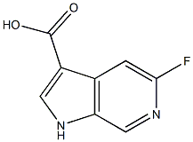 5-fluoro-1H-pyrrolo[2,3-c]pyridine-3-carboxylic acid Structure