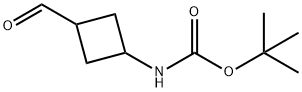 tert-butyl N-(3-formylcyclobutyl)carbamate 구조식 이미지