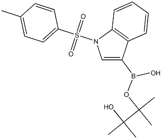 N-(p-Toluenesulfonyl)indole-3-boronic acid pinacol ester 구조식 이미지