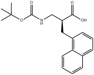 (R,S)-Boc-3-amino-2-(naphthalen-1-ylmethyl)-propionic acid 구조식 이미지