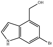 (6-bromo-1H-indol-4-yl)methanol 구조식 이미지