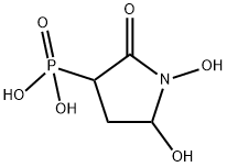 (1,5-dihydroxy-2-oxopyrrolidin-3-yl)phosphonic acid Structure