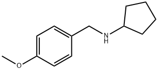 N-[(4-methoxyphenyl)methyl]cyclopentanamine 구조식 이미지