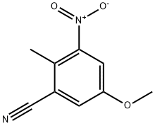 5-Methoxy-2-methyl-3-nitrobenzonitrile 구조식 이미지