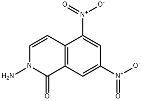 1(2H)-Isoquinolinone, 2-amino-5,7-dinitro- Structure