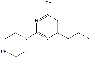 2-(1-Piperazinyl)-6-propyl-4-pyrimidinol Structure