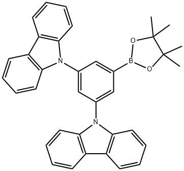 9H-Carbazole, 9,9'-[5-(4,4,5,5-tetramethyl-1,3,2-dioxaborolan-2-yl)-1,3-phenylene]bis- Structure