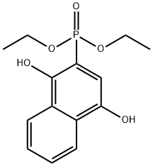 Diethyl 1,4-dihydroxynaphthalen-2-yl-2-phosphonate Structure