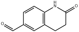 2-옥소-1,2,3,4-테트라하이드로-퀴놀린-6-카브알데히드 구조식 이미지