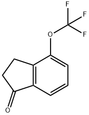 1H-INDEN-1-ONE, 2,3-DIHYDRO-4-(TRIFLUOROMETHOXY)- Structure