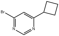4-Bromo-6-cyclobutylpyrimidine Structure