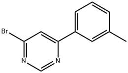 4-Bromo-6-(3-tolyl)pyrimidine 구조식 이미지