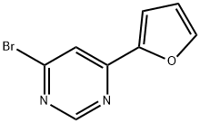 4-Bromo-6-(2-furyl)pyrimidine 구조식 이미지