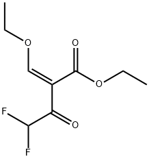 ethyl (Z)-2-(ethoxymethylene)-4,4-difluoro-3-oxobutanoate Structure