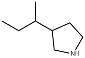 3-(1-Methylpropyl)pyrrolidine 구조식 이미지