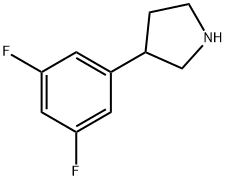 3-(3,5-difluorophenyl)pyrrolidine Structure