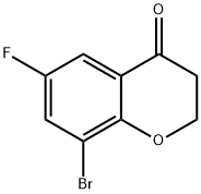 8-BROMO-6-FLUOROCHROMAN-4-ONE Structure