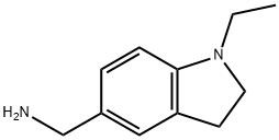 (1-ETHYL-2,3-DIHYDRO-1H-INDOL-5-YL)METHANAMINE Structure