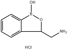 3-(aminomethyl)-1,3-dihydro-2,1-benzoxaborol-1-ol hydrochloride Structure