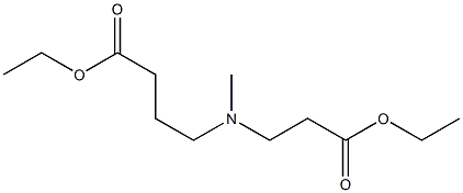ethyl 4-[(3-ethoxy-3-oxopropyl)(methyl)amino]butanoate Structure